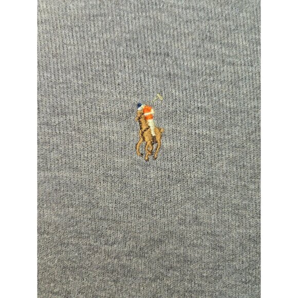 Polo Ralph Lauren Mens Estate Rib Half-Zip Sweater XL Gray - Picture 6 of 7